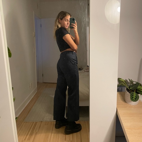 Thrifted navy pants - Picture 2 of 3